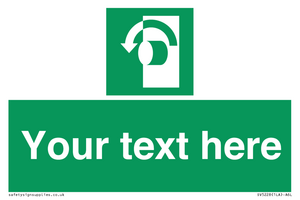 Custom Turn Anti-Clockwise Sign